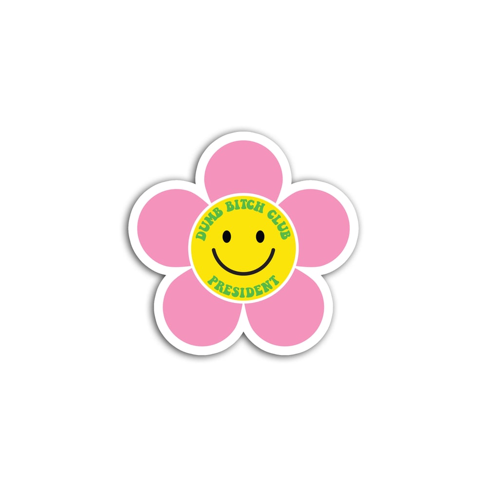 Image of Dumb Bitch Club President Mini Sticker
