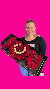 I LOVE YOU Caja de Rosas | Box of Roses 