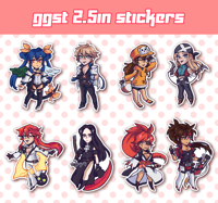 GUILTY GEAR 2.5" Vinyl Stickers