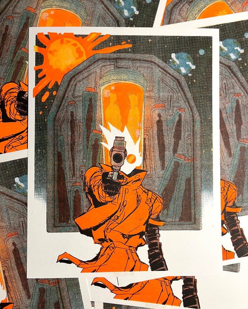 Image of Vash the Stampede Risograph