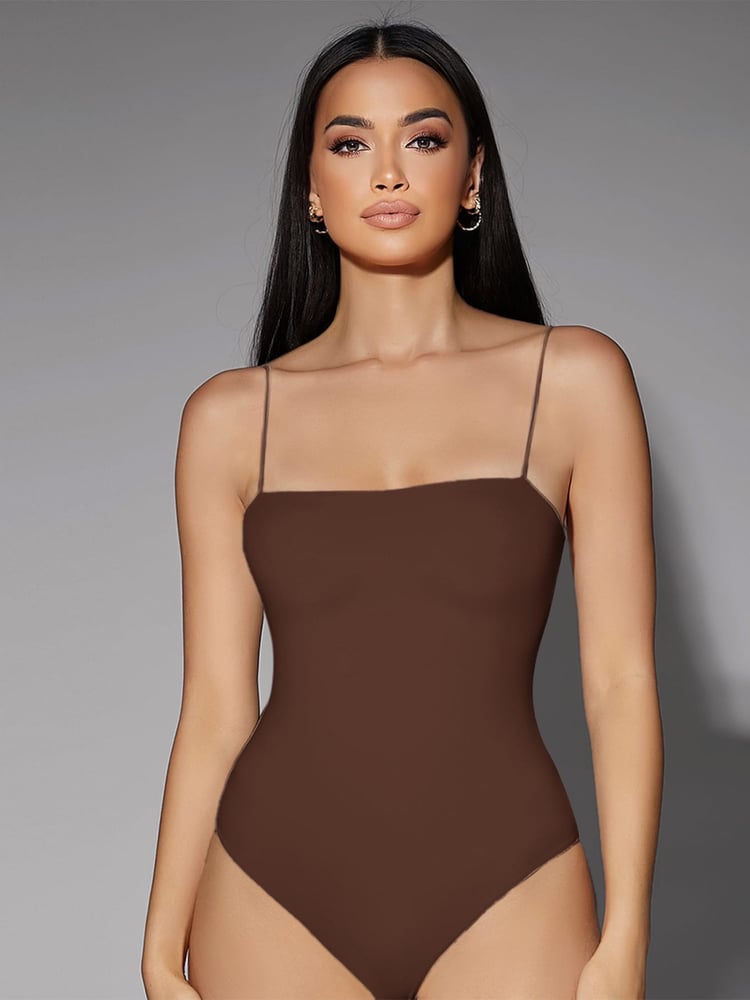 Image of Brown Cami Bodysuit
