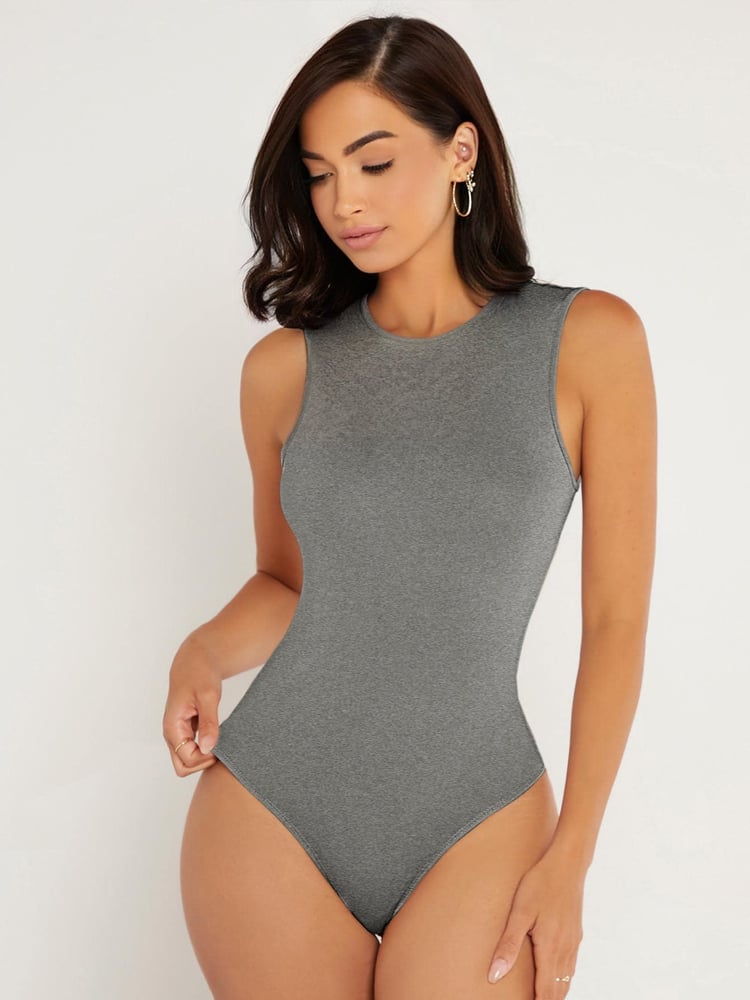 Image of Grey Soft Bodysuit 