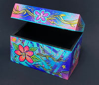 Image 1 of Vivid Flowers Wooden Box