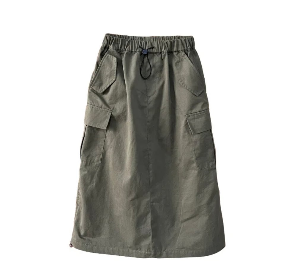 Image of Cargo Mid Length Skirt