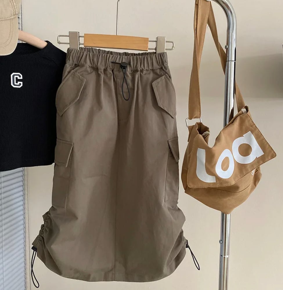 Image of Cargo Mid Length Skirt