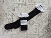 Scalloped Cluny Lace Topped OTKs (Black x White)