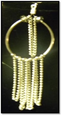 Silver Plated Chain Earrings