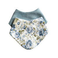 Image 1 of Dribble Bib Set - Betty Blue