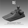 Designer Feet (for select HGUC AOZ model kits)