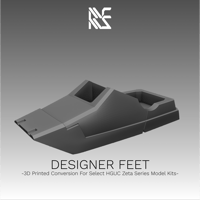 Image 1 of 1/144 Designer Feet (for select HGUC Zeta Series GM model kits)