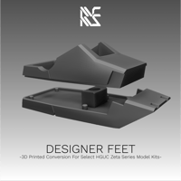 Image 2 of 1/144 Designer Feet (for select HGUC Zeta Series GM model kits)