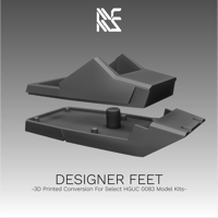 Image 2 of 1/144 Designer Feet (for select HGUC 0083 GM model kits)