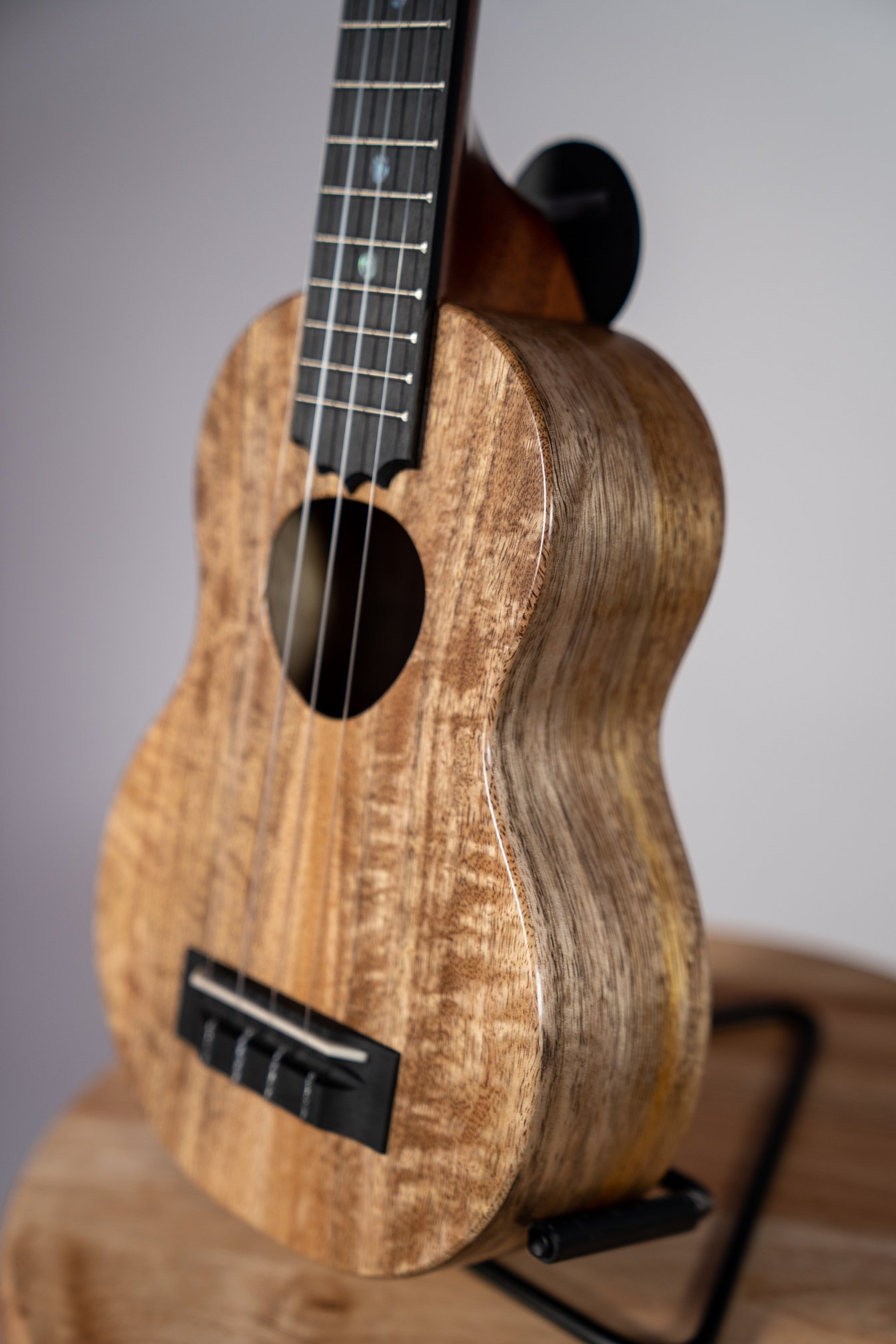 Image of KoAloha KSM-10RP Curly Mango Royal Pikake Soprano #3