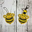 Image 1 of Kawaii  Bee Charm and Keychain 