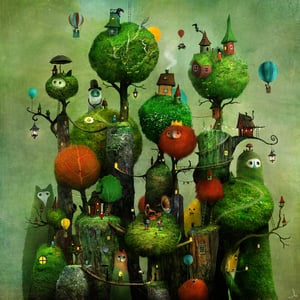 The village of Clou - Alexander Jansson Shop