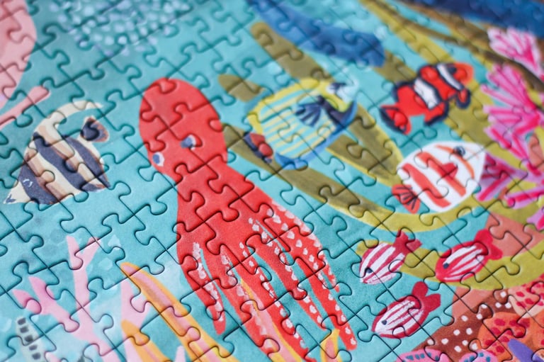 PUZZLE 500 PIÈCES - UNDER THE SEA, PIECELY Image 2