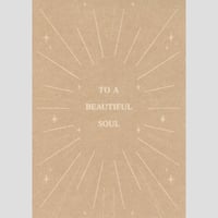 Image 1 of "To A Beautiful Soul" Postcard by Anna Cosma