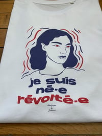 Image 4 of T-SHIRT blanc "Révolté.e" - THE SIMONES X FAUX FUYANT
