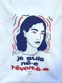 Image 3 of T-SHIRT blanc "Révolté.e" - THE SIMONES X FAUX FUYANT