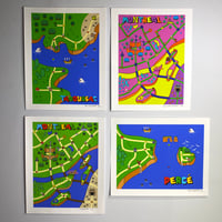Mario maps prints