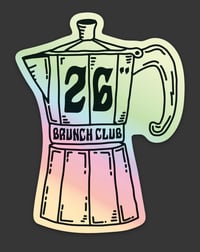 26" Brunch Club Moka Holo Sticker