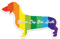Weiner Dog Side Hustle Sticker