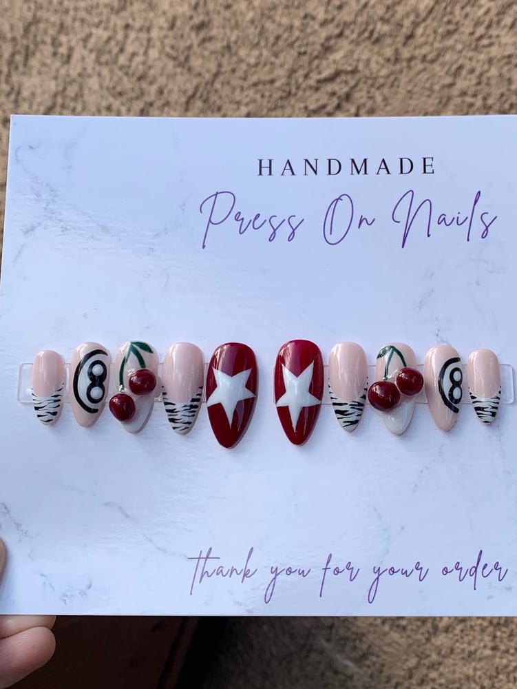 Image of 8 Ball & Cherry Nails