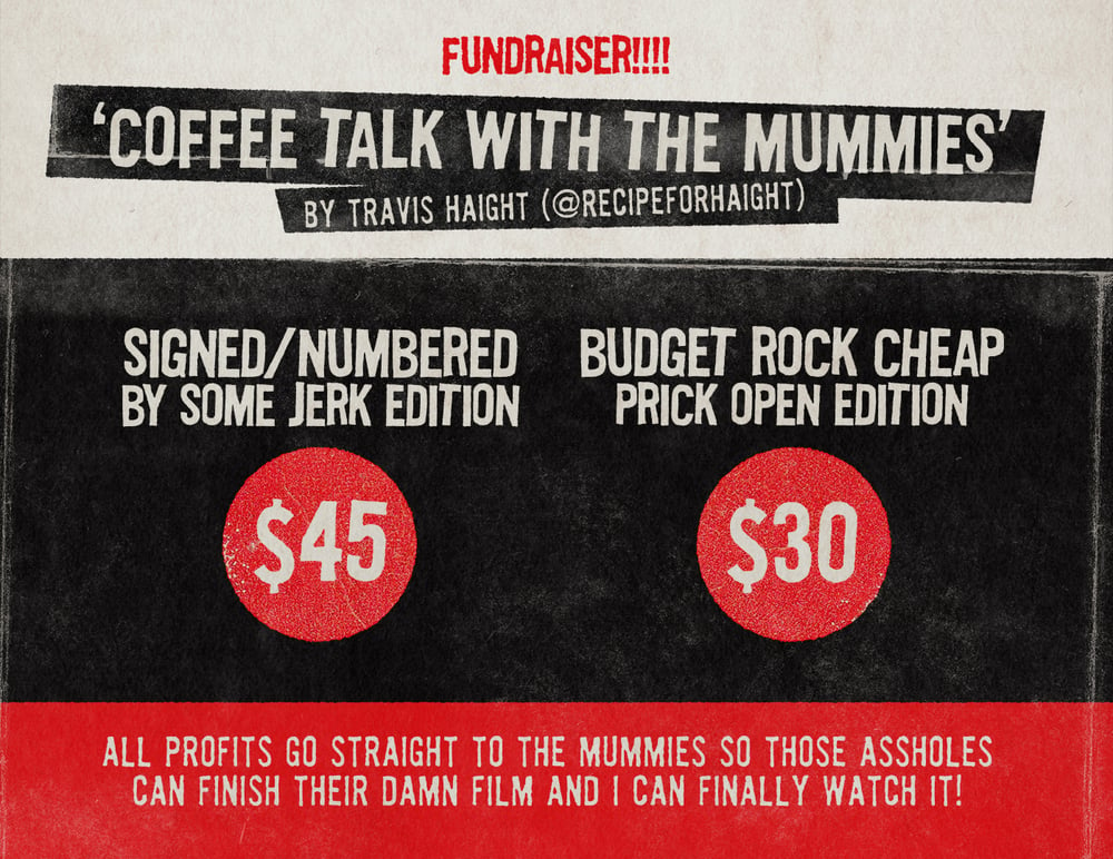 Coffe Talk With The Mummies Print