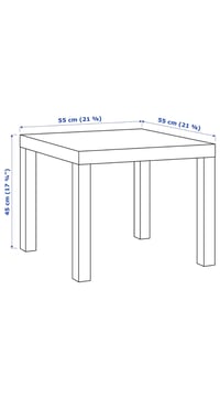 Image 4 of 22" Modern Epoxy Resin Art End Table Hand Painted 'The Purge'
