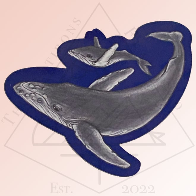 Image of Mama & Baby Whale - Magnet