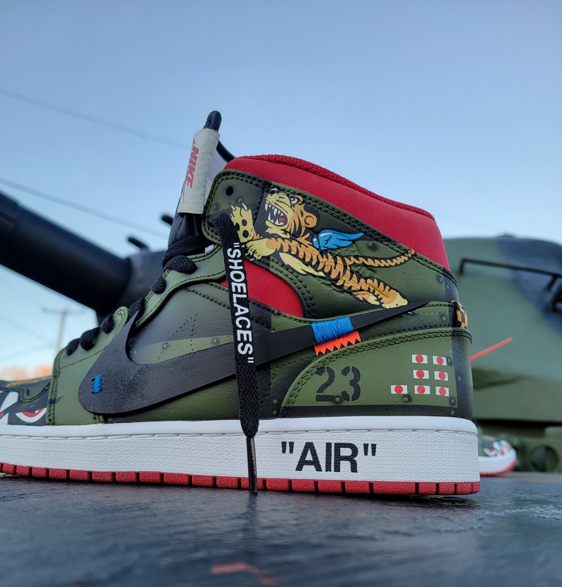 Image of Jordan 1 Flying Tigers Warhawk's