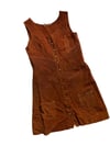 deadstock late 1960s leather mini dress