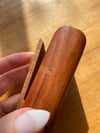 late 1960s carved wood JOINT stash holder