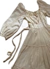 1970s Gunne Sax off the shoulder gown 