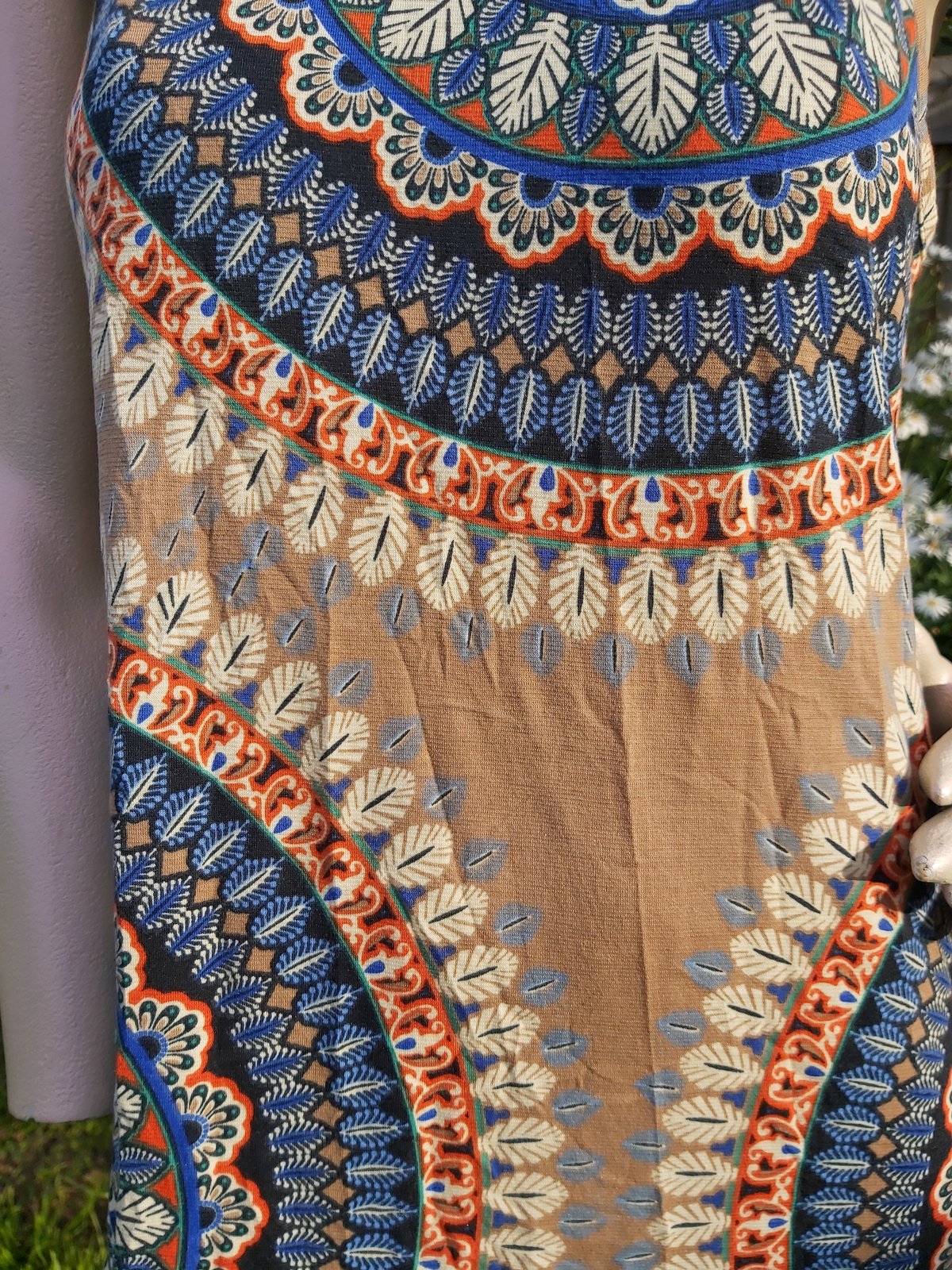 Image of Mandala dress - blue/tan