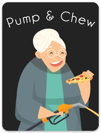 Image 1 of Pump & Chew Sticker