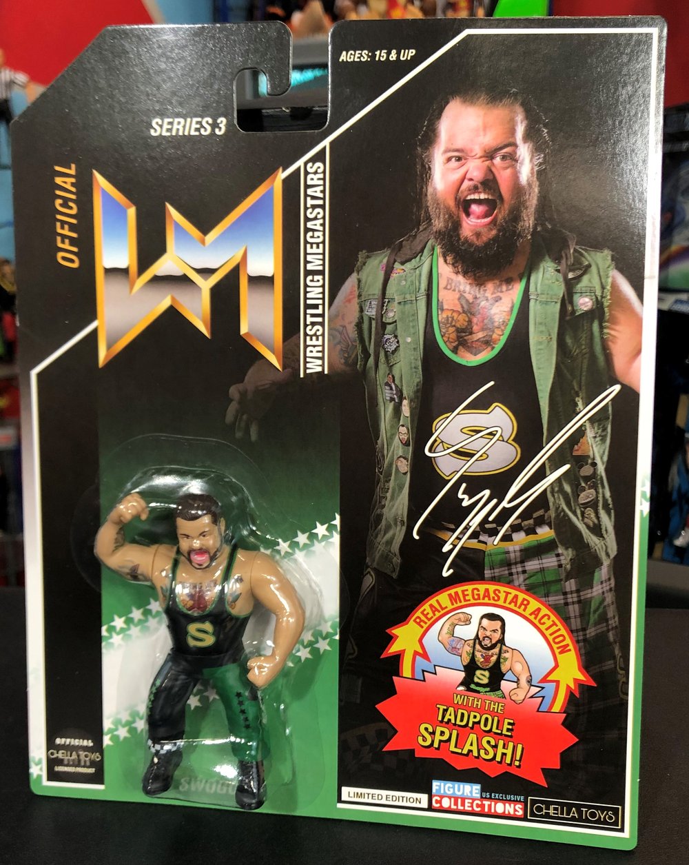 Image of **IN STOCK!!** SWOGGLE Wrestling Megastars Figure by FC & WT