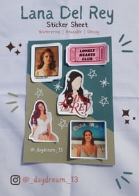 Lana Del Rey sticker sheet