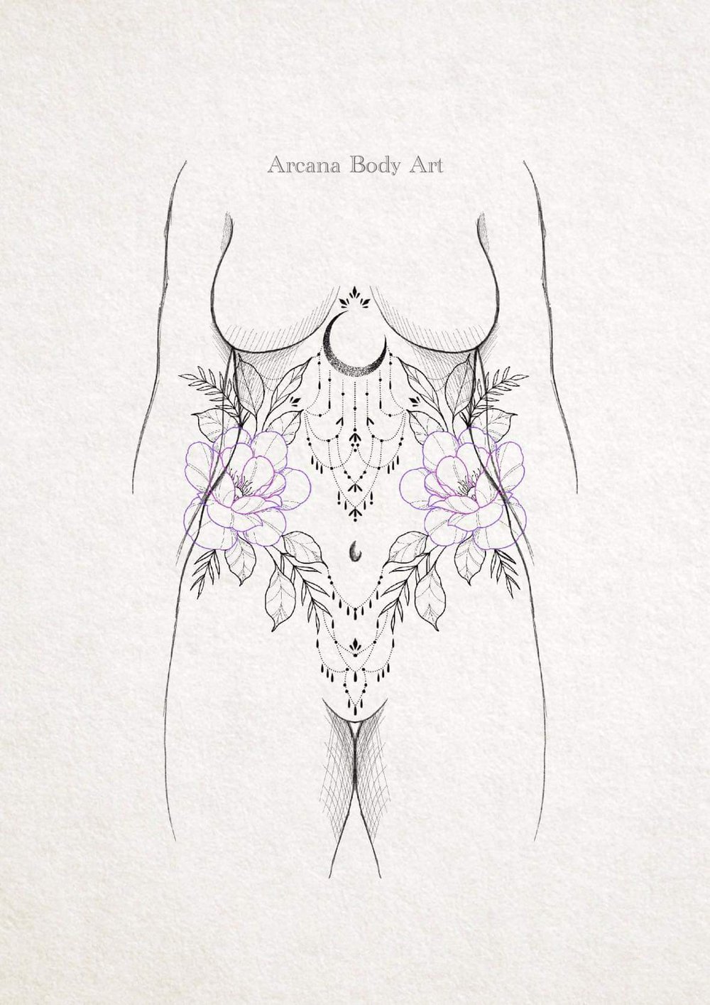 Image of Nebula Corset Floral Lune