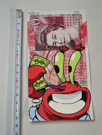 Image 1 of Fiddy Pound Notes with Hand Finished Greedy Character on each note.