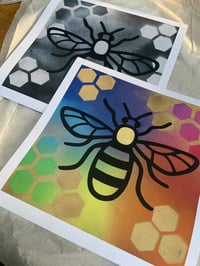 Image 1 of Manchester Bee print 