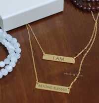 Image 1 of Affirmation Bar Necklace 