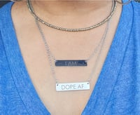 Image 3 of Affirmation Bar Necklace 