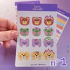 Colorfull stickers sheets