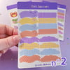 Colorfull stickers sheets