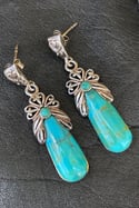 Vintage Margarita Turquoise Earrings & Pendant