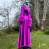 Shocking Violet Marabou-cuffed "Beverly" Dressing Gown Image 2