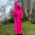 Totally Pink Marabou-cuffed "Beverly" Dressing Gown Image 3