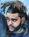 Canvas Print / "The Weeknd with a Pancake" from Original Dan Lacey Painting