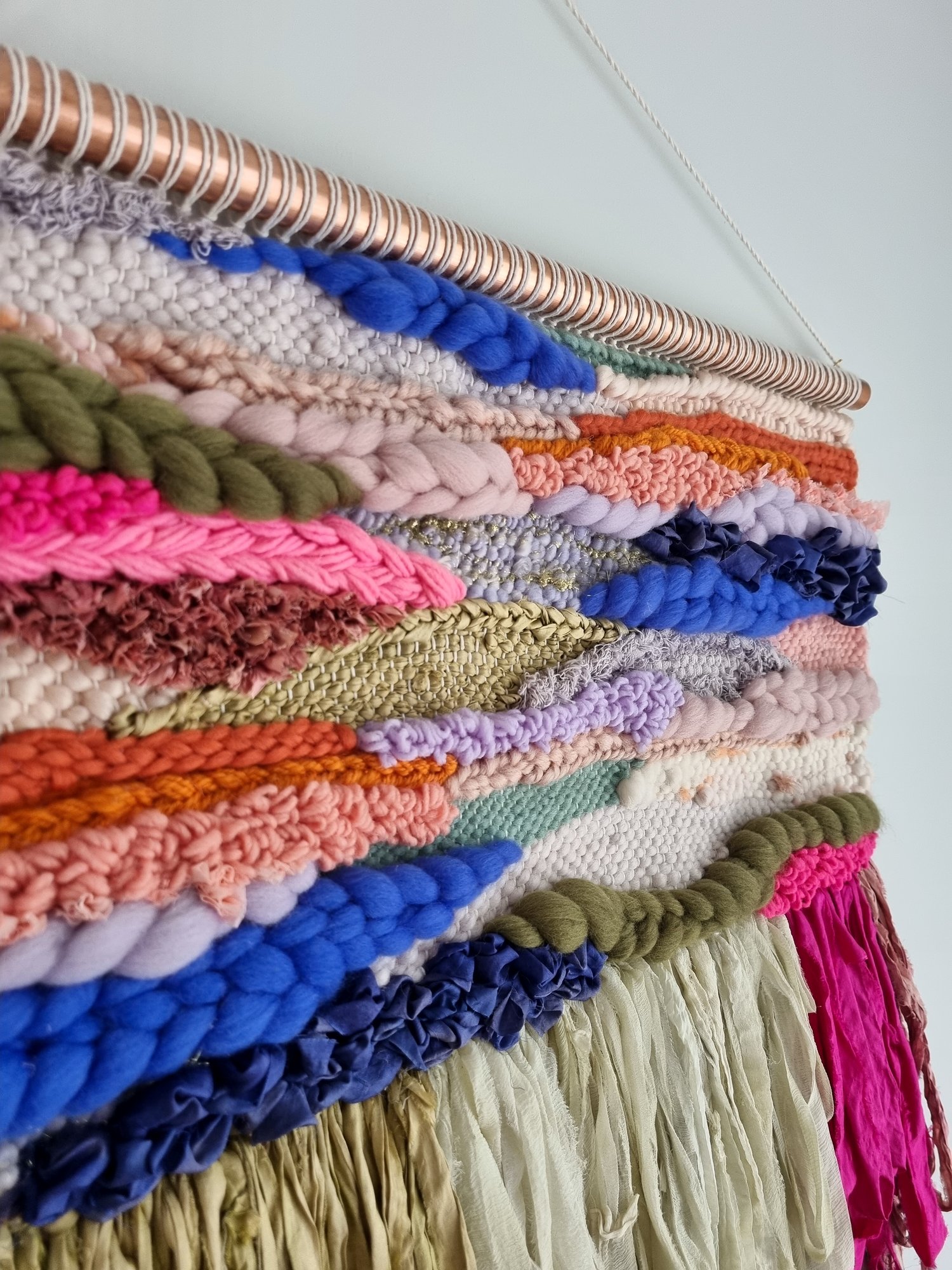 Image of Extra Large Wall Hanging - NEON WILDFLOWERS